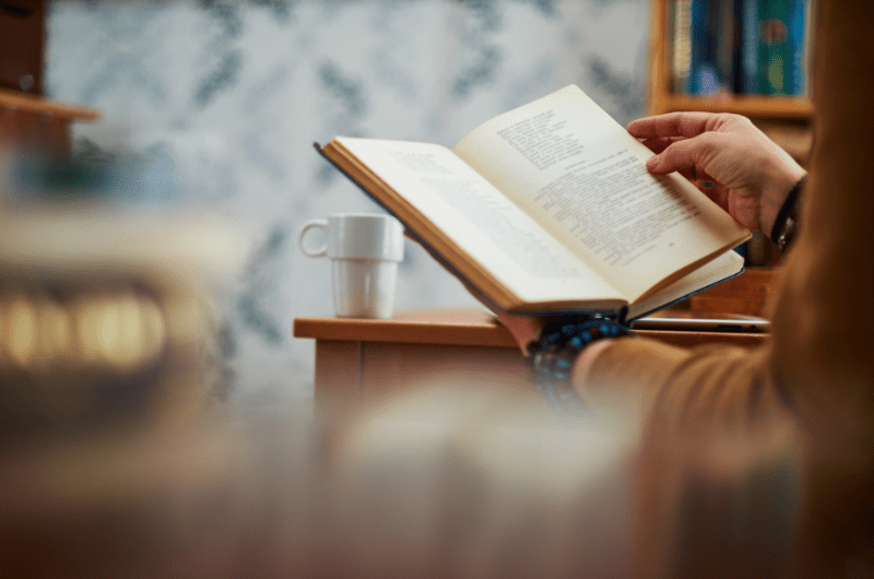 reading book